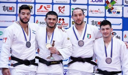 Azərbaycan cüdoçuları Avropa çempionatında 1 qızıl və 3 gümüş medal qazanıb