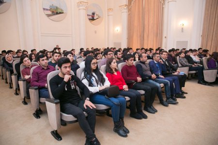 "Azərbaycan Dəmir Yolları" QSC-də gənclərlə görüş keçirilib (FOTO)