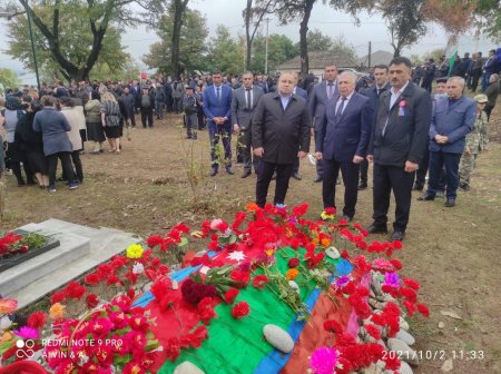 İsmayıllıda kəlbəcərli şəhid Həsən Abdullayevin anım mərasimi keçirilib - FOTOLAR