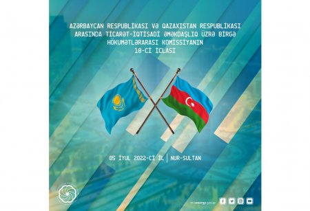 Azərbaycan - Qazaxıstan Birgə Hökumətlərarası Komissiyanın 18-ci iclası keçiriləcək
