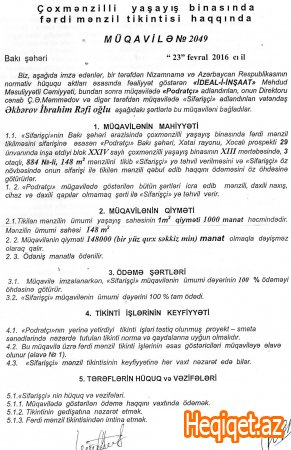 "İdeal-İ İnşaat " MMC-də nələr baş verir?