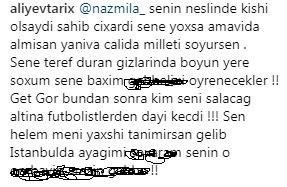 "Nəslində kişi olsaydı sənə sahib çıxardı" - Toliklə Naz davaya çıxdı
